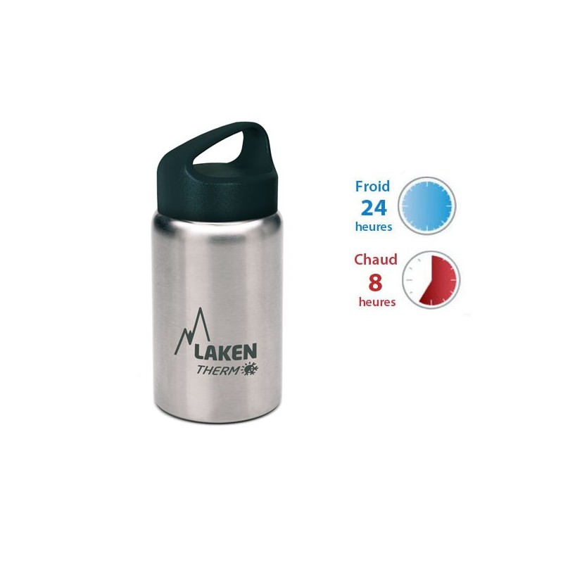 Laken - petite gourde inox isotherme large goulot 35cl