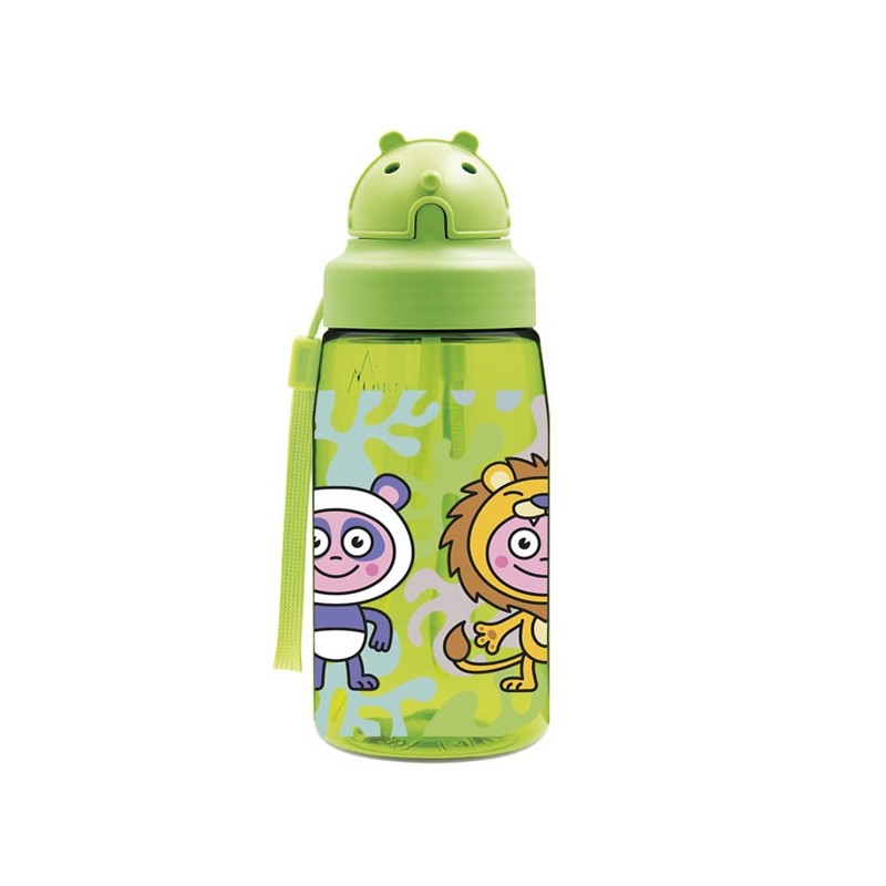 Gourde paille sans BPA enfant paille 450ml en Tritan