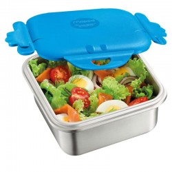 Lunch-box inox avec couvercle étanche pour emporter repas, 1 litre